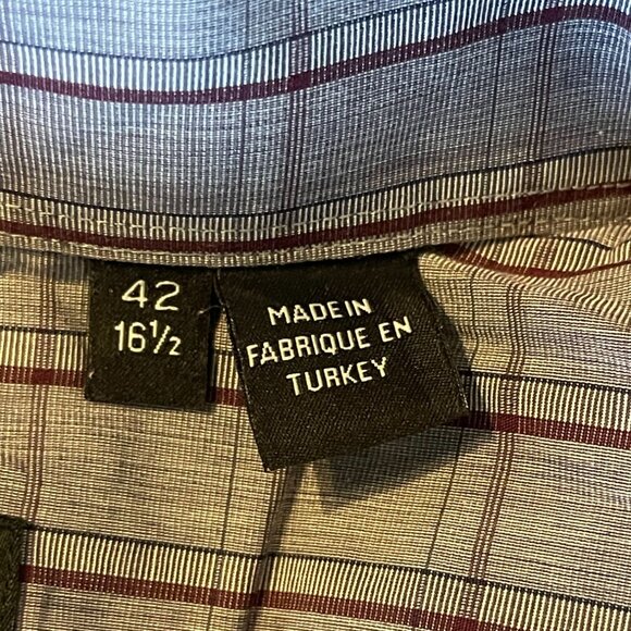 Hugo Boss Mens Slim Fit Long Sleeve Button-Down Shirt 42/16.5 Plaid Pattern - Picture 6 of 16